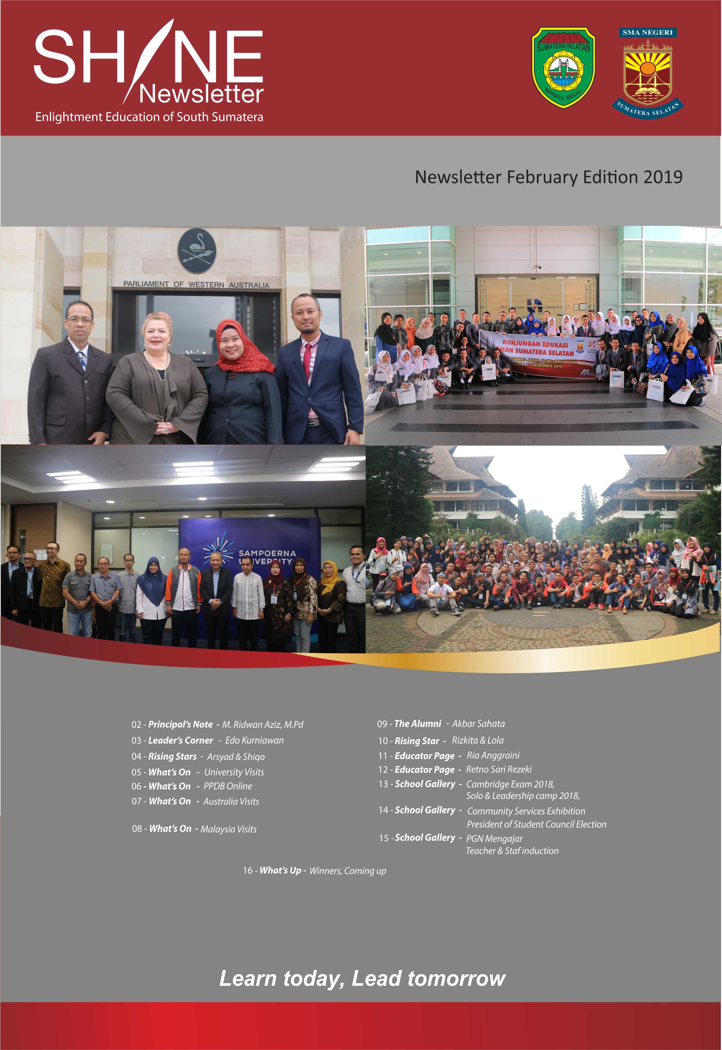 NEWSLETTER 2019 FEBRUARI EDITION